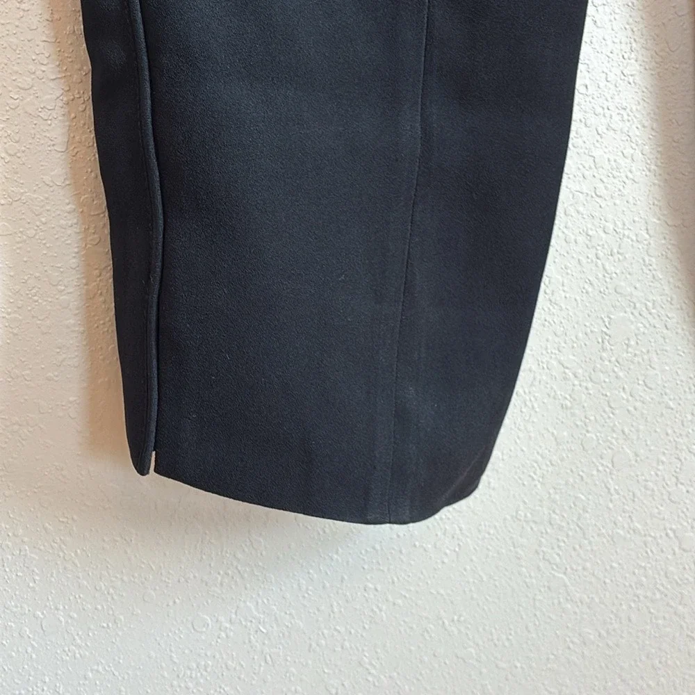 TORY BURCH Women 4 Black Side Zip Straight Leg Slacks Career Office Professional
